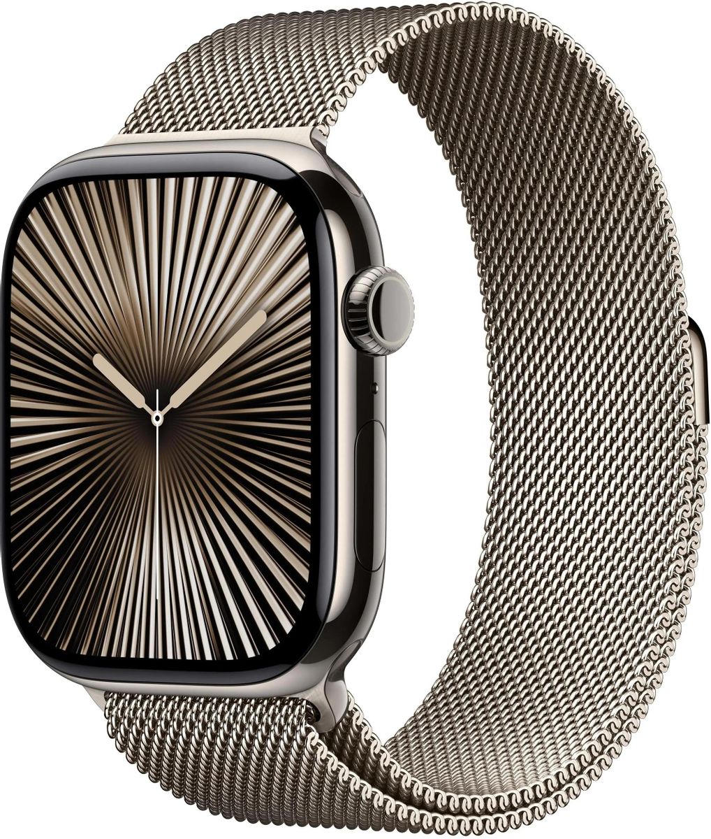 Смарт-часы Apple Watch Series 10 A3003,  46мм,  2.1",  титан/титан [mwyc3zp/a]